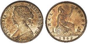 1/2 Penny United Kingdom Copper Victoria (1819 - 1901)