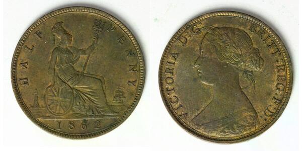 1/2 Penny United Kingdom Copper Victoria (1819 - 1901)