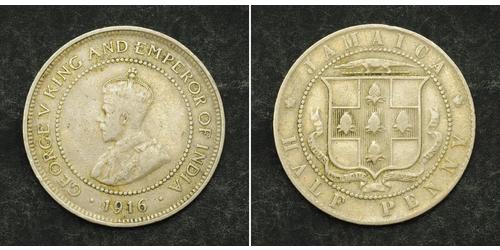 1/2 Penny British Empire (1497 - 1949) / Jamaica (1962 - ) Copper/Nickel George V of the United Kingdom (1865-1936)