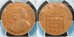 1/2 Penny Royaume-Uni Cuivre 