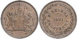 1/2 Penny Île Sainte-Hélène (1981 - ) Cuivre 