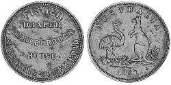 1/2 Penny Ôstralie (1788 - 1939) Cuivre 