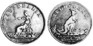 1/2 Penny Ôstralie (1788 - 1939) Cuivre 