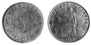 1/2 Penny Ôstralie (1788 - 1939) Cuivre 