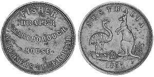 1/2 Penny Ôstralie (1788 - 1939) Cuivre 
