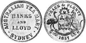 1/2 Penny Ôstralie (1788 - 1939) Cuivre 