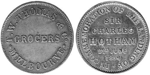 1/2 Penny Ôstralie (1788 - 1939) Cuivre 
