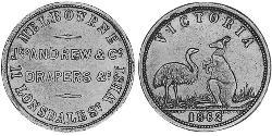 1/2 Penny Australien (1788 - 1939) Kupfer 
