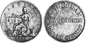 1/2 Penny Australien (1788 - 1939) Kupfer 