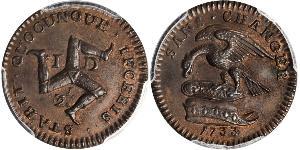 1/2 Penny Isle of Man Kupfer 