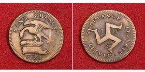 1/2 Penny Isle of Man Kupfer 