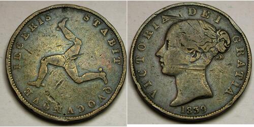 1/2 Penny Isle of Man Kupfer 
