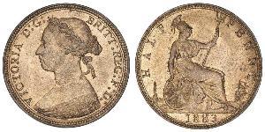 1/2 Penny Vereinigtes Königreich Kupfer Victoria (1819 - 1901)