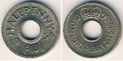 1/2 Penny Fidschi Kupfer/Nickel 