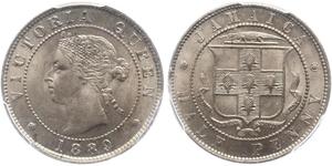 1/2 Penny Jamaika (1962 - ) Kupfer/Nickel Victoria (1819 - 1901)