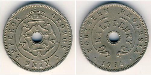 1/2 Penny Southern Rhodesia (1923-1980) Kupfer/Nickel 