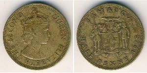 1/2 Penny Jamaika (1962 - ) Messing 