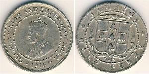 1/2 Penny Jamaica (1962 - ) Níquel/Cobre 
