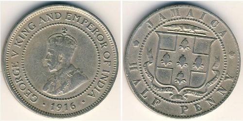 1/2 Penny Jamaica (1962 - ) Níquel/Cobre 