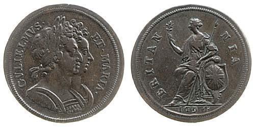 1/2 Penny Regno d