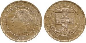 1/2 Penny Giamaica (1962 - ) Rame/Nichel Vittoria (1819 - 1901)