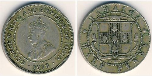 1/2 Penny Giamaica (1962 - ) Rame/Nichel 