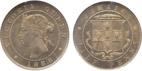 1/2 Penny Giamaica (1962 - ) Rame/Nichel Vittoria (1819 - 1901)