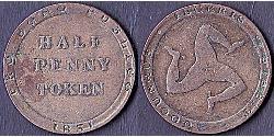 1/2 Penny Isola di Man  