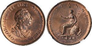 1/2 Penny United Kingdom of Great Britain and Ireland (1801-1922)  George III (1738-1820)