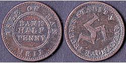 1/2 Penny Île de Man  