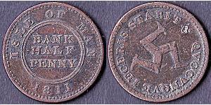 1/2 Penny Île de Man  