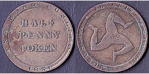 1/2 Penny 曼島  