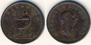 1/2 Penny 英国 銅 