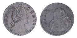 1/2 Penny 英格兰王国 銅 威廉三世 (奥兰治)
