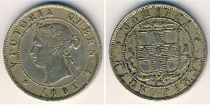 1/2 Penny 牙买加 銅/镍 维多利亚 (英国君主)