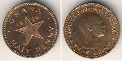 1/2 Penny Ghana (1957 - ) 青铜 