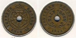 1/2 Penny 南羅德西亞 青铜 乔治六世 (1895-1952)