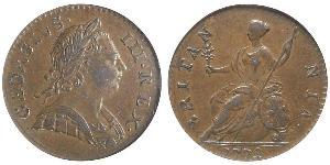 1/2 Penny 大不列顛王國 (1707 - 1800) 青铜 喬治三世 (1738-1820)