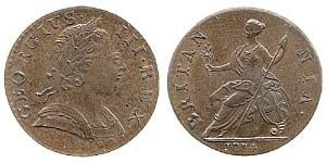 1/2 Penny 大不列顛王國 (1707 - 1800) 青铜 喬治三世 (1738-1820)