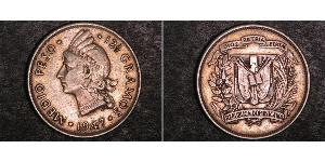 1/2 Peso République dominicaine Argent 