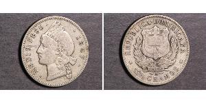 1/2 Peso République dominicaine Argent 