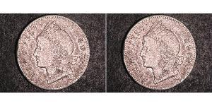 1/2 Peso Repubblica Dominicana Argento 