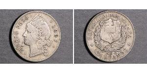 1/2 Peso República Dominicana Plata 