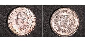 1/2 Peso República Dominicana Plata 