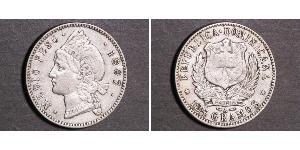 1/2 Peso Dominican Republic Silver 