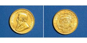 1/2 Pond / 1/2 Sovereign South Africa (1910 - ) Gold Paul Kruger (1825 - 1904)
