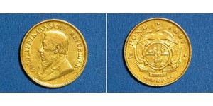 1/2 Pond / 1/2 Sovereign South Africa (1910 - ) Gold Paul Kruger (1825 - 1904)