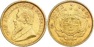 1/2 Pond / 1/2 Sovereign Afrique du Sud (1910 - ) Or Paul Kruger (1825 - 1904)