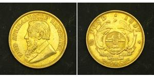 1/2 Pond / 1/2 Sovereign Afrique du Sud (1910 - ) Or Paul Kruger (1825 - 1904)