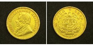 1/2 Pond / 1/2 Sovereign Afrique du Sud (1910 - ) Or Paul Kruger (1825 - 1904)